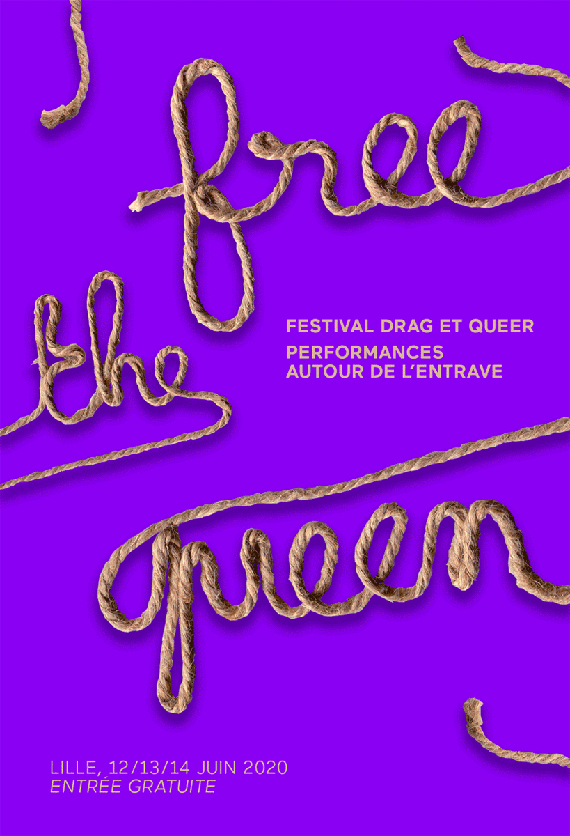 affiche du festival free the queen