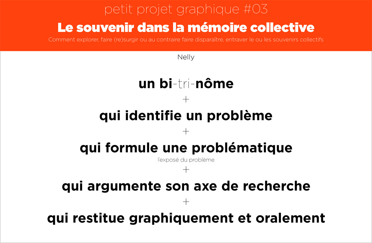 un exemple de séance du petit projet graphique